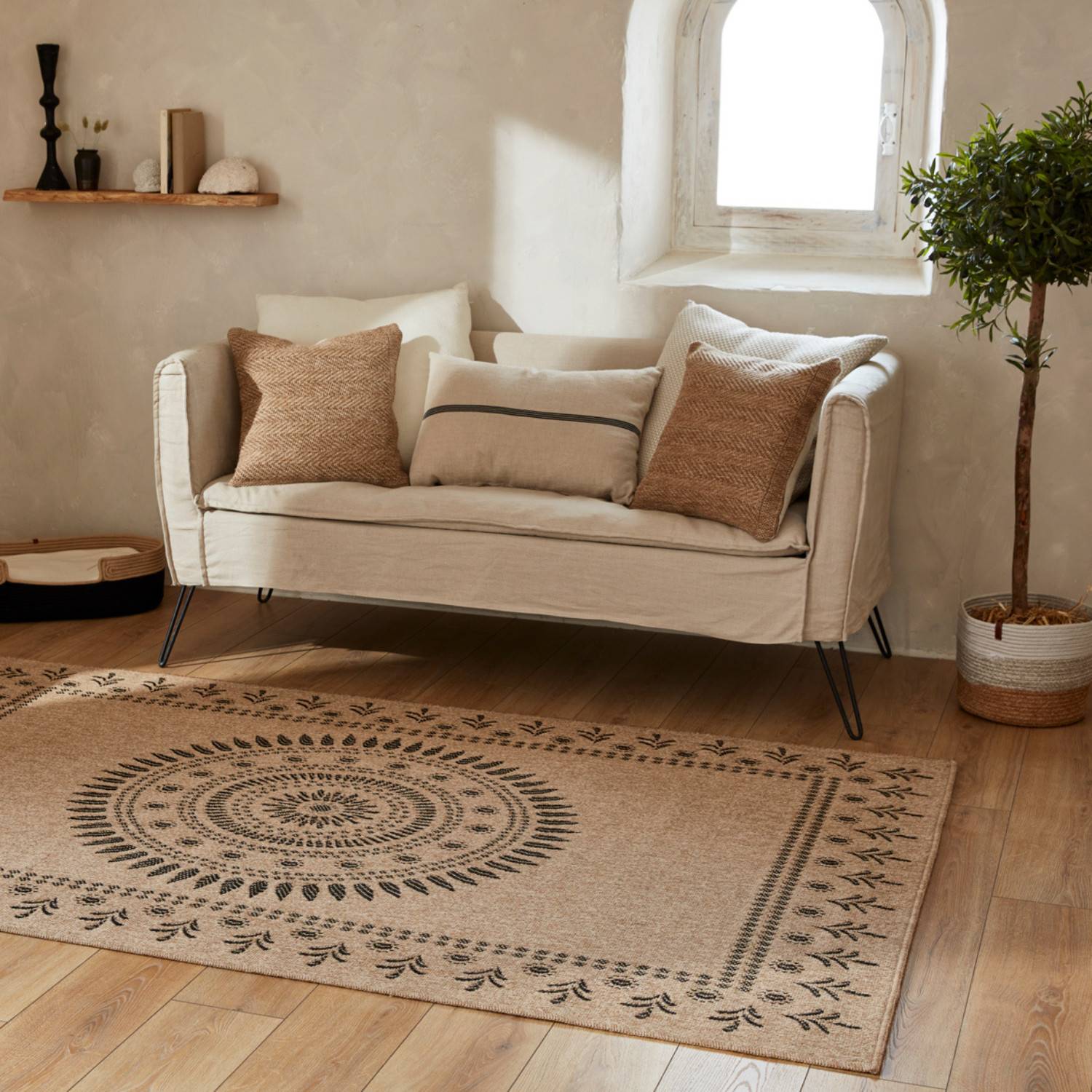 Autre - Tapis intérieur et extérieur naturel 160x230cm - Imagen 3