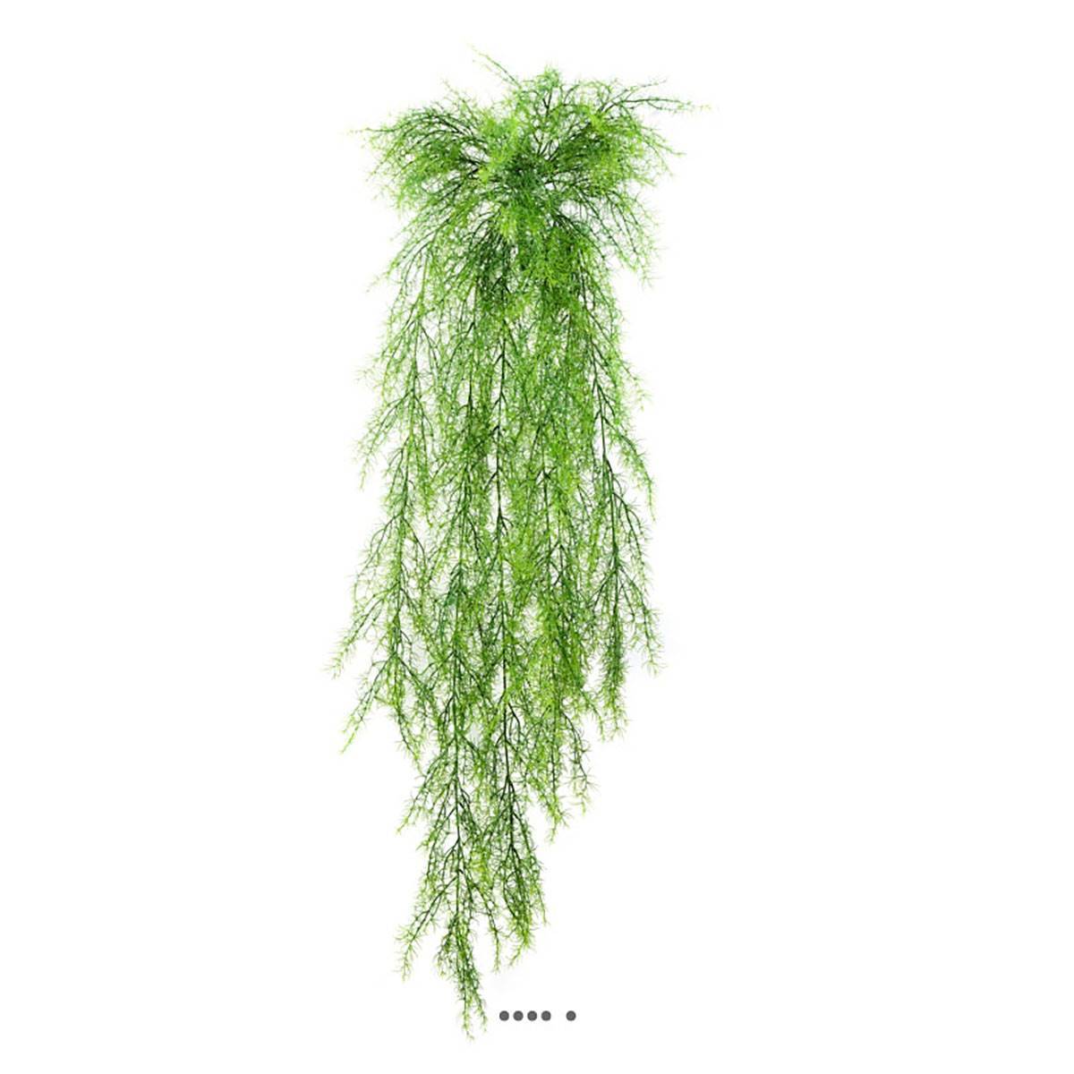 Chute d'asparagus sprengeri artificiel L 75 cm lg 30 cm plastique - Image 2