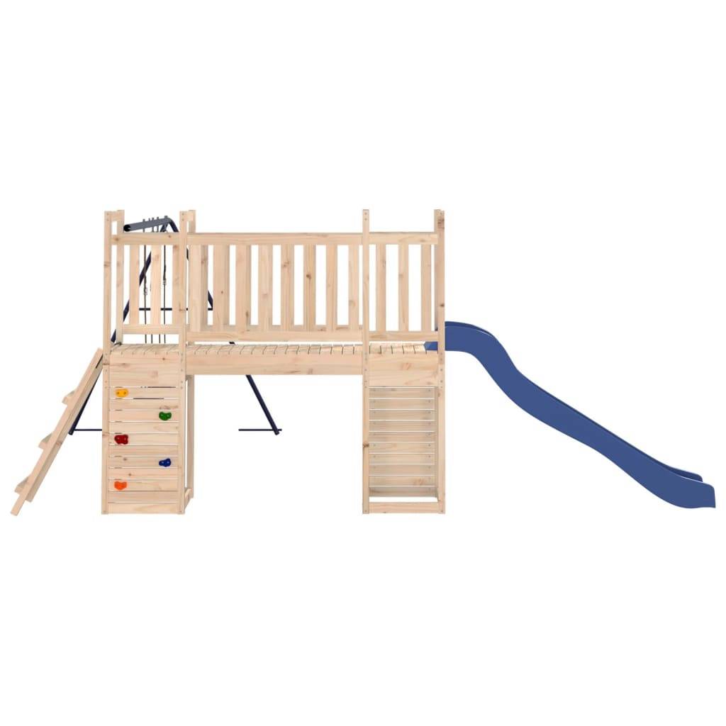 Helloshop26 - Aire de jeux d'extérieur balançoires toboggan portiques robuste jeux jardin 308 x 461 x 169 cm bois de pin massif - Imagen 3