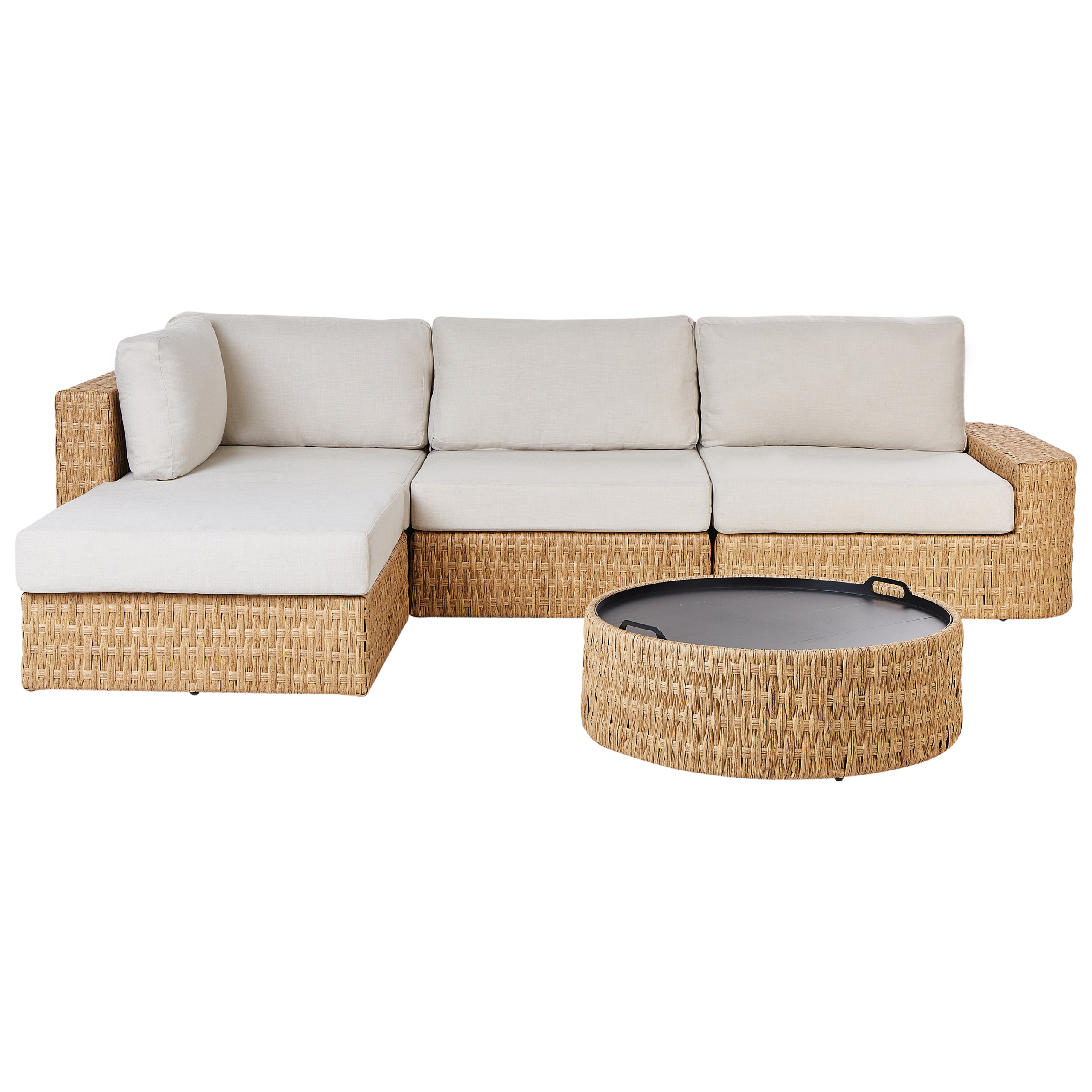 Beliani - Set de jardin Polyrotin Beige OLIVERI Beliani - Imagen 1