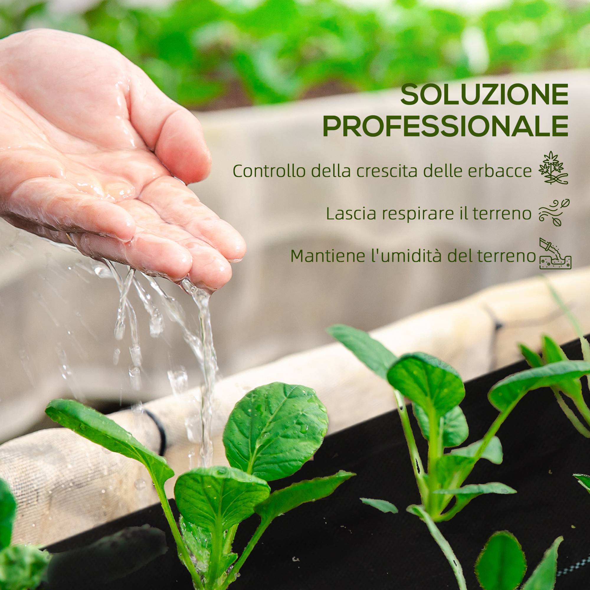 ComfortXL - Toile de paillage anti-mauvaises herbes en polypropylène noir 2 x 25 m 60 g/m² pour jardin et potager drainante - Image 4
