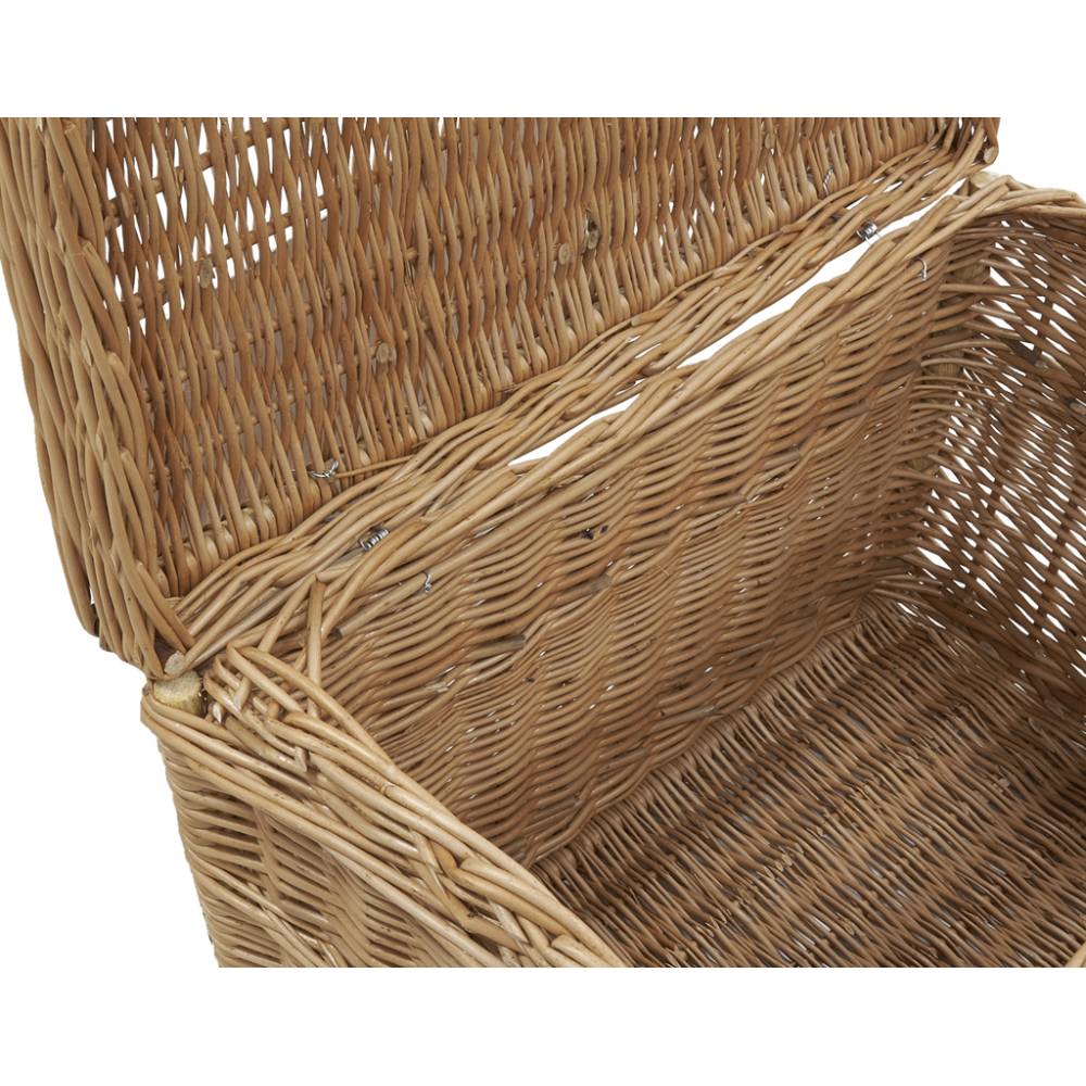 Aubry Gaspard - Malle de rangement en osier buff 60 x 40 x 40 cm - Image 3