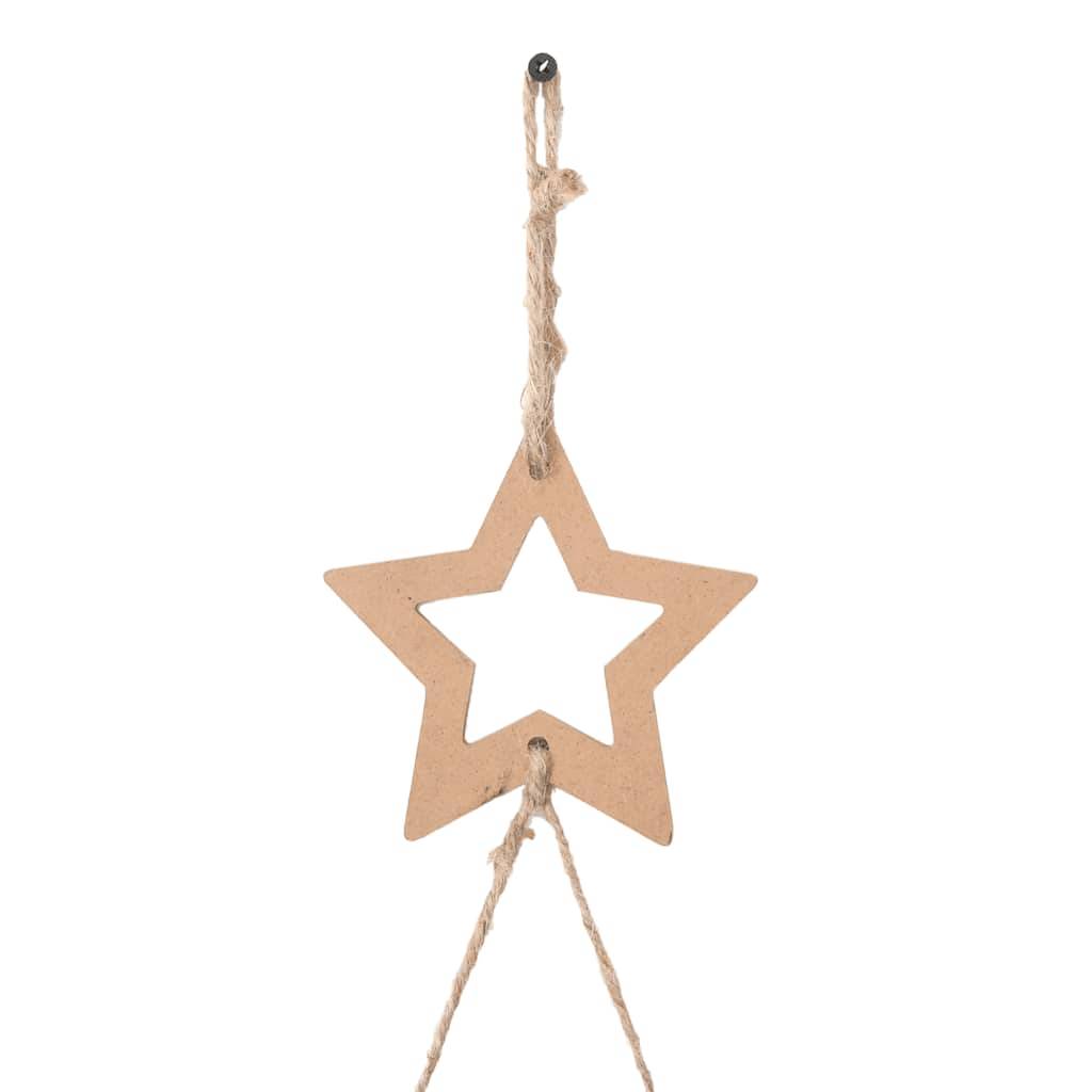 Sapin de Noël Mural Suspendu en Bois Naturel Décoration Rustique 150 cm – ComfortXL Outdoor Living - Image 6