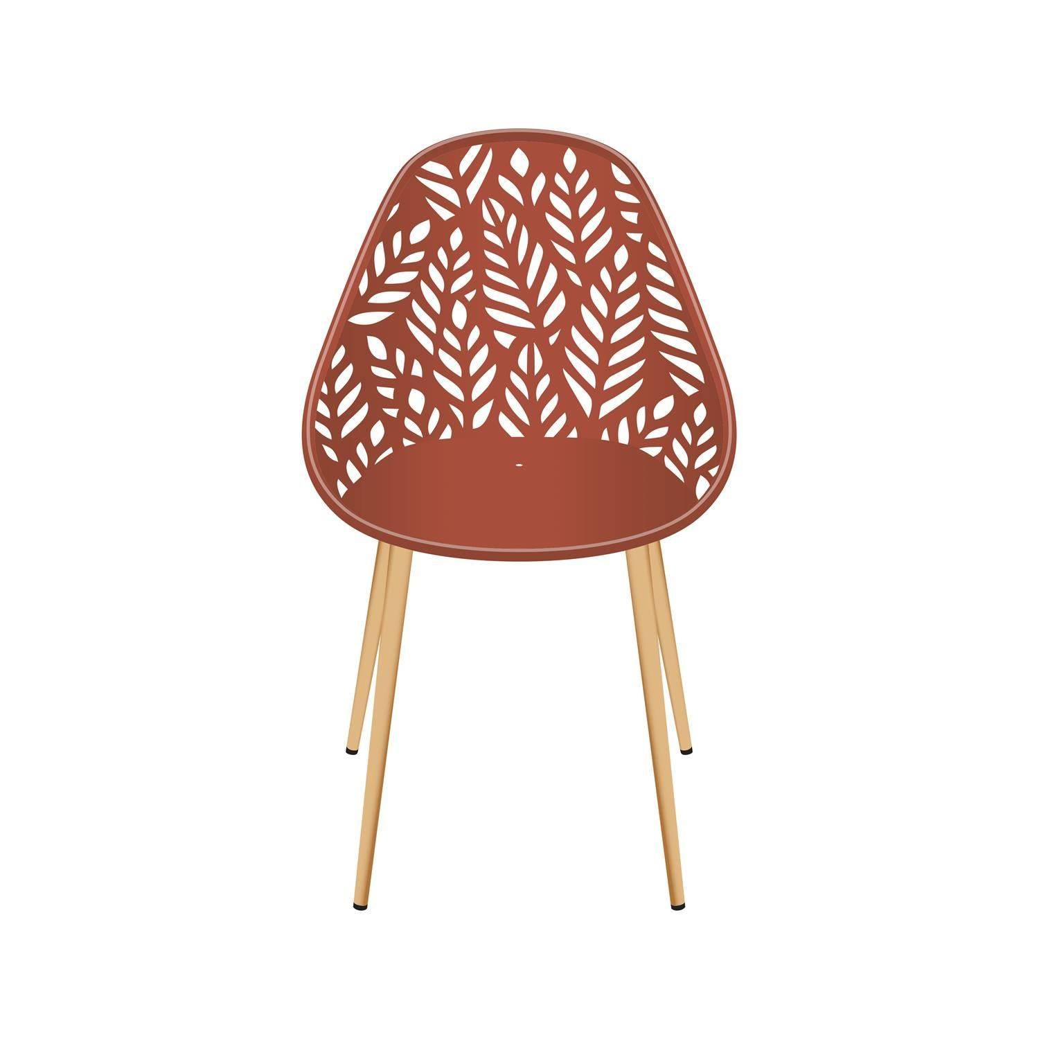 The Home Deco Factory - Lot de 4 chaises d'extérieur Calvi en polypropylène - The Home Deco Factory - Imagen 3