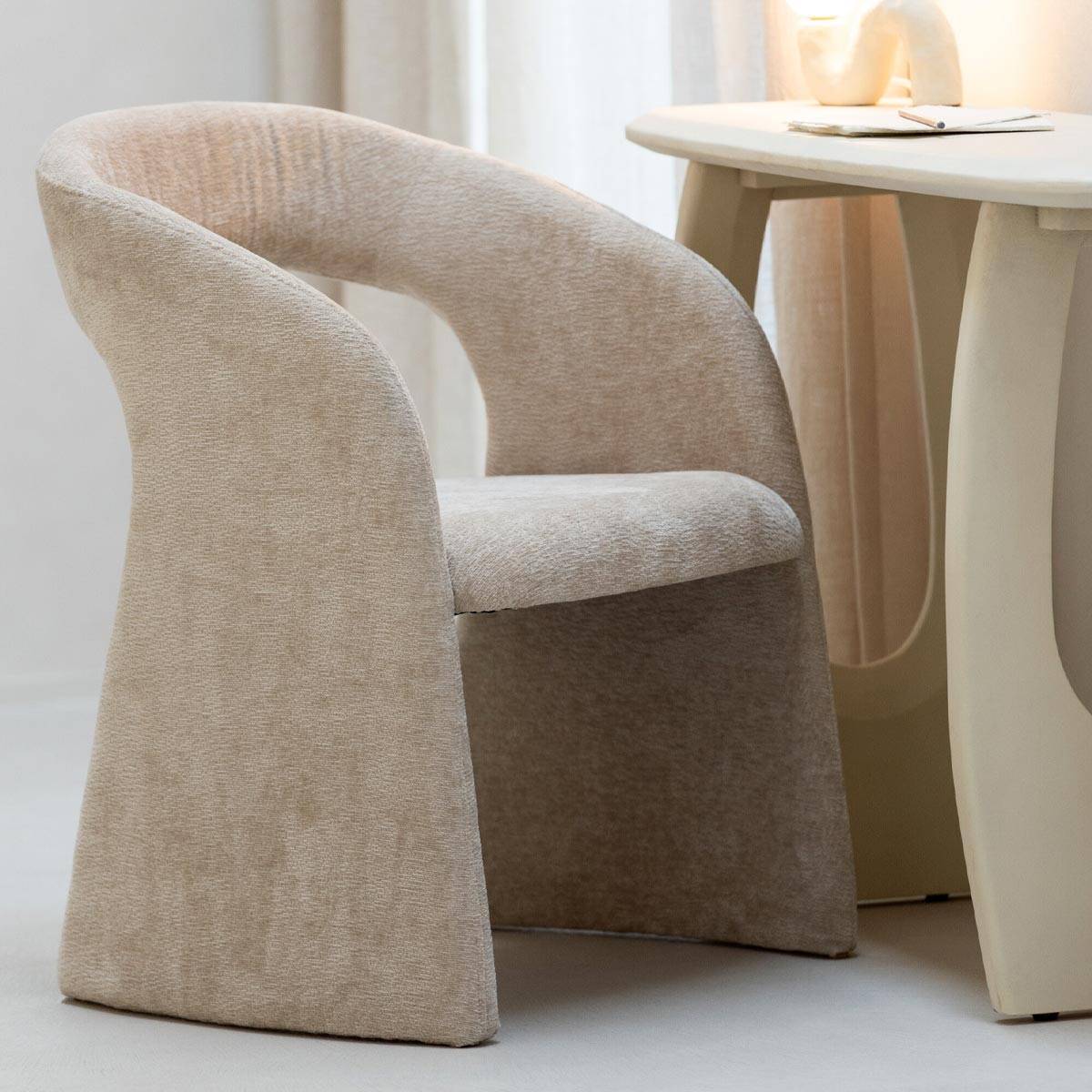 J-Line - Fauteuil Design "Anise" 80cm Beige - Image 8
