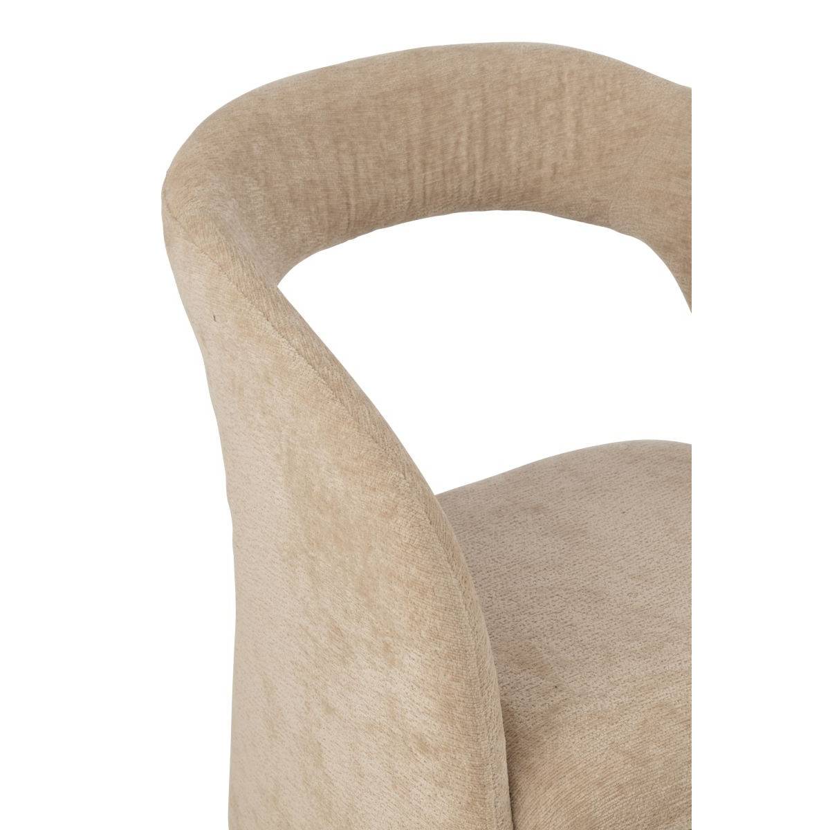J-Line - Fauteuil Design "Anise" 80cm Beige - Image 6