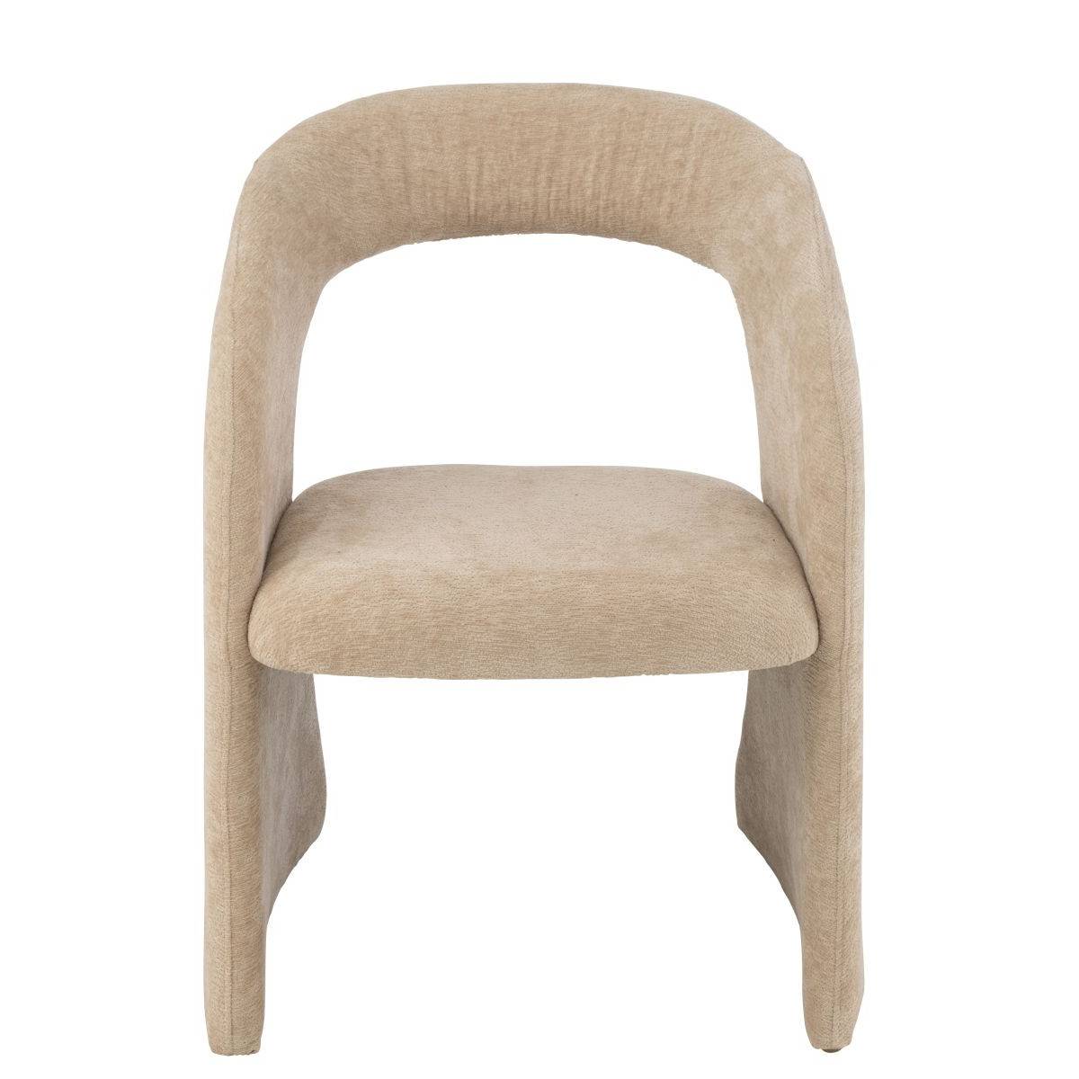 J-Line - Fauteuil Design "Anise" 80cm Beige - Image 2
