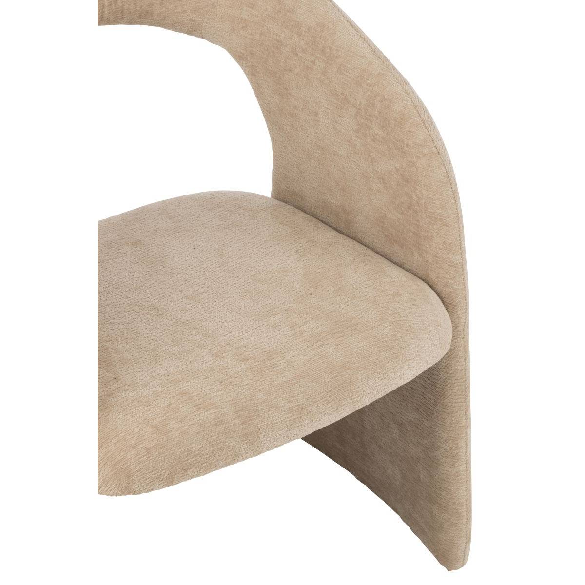 J-Line - Fauteuil Design "Anise" 80cm Beige - Image 7