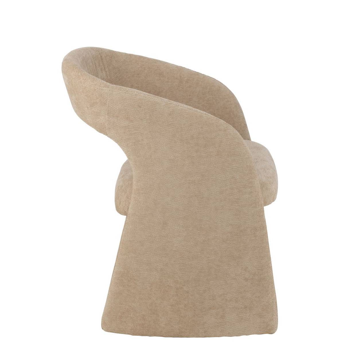 J-Line - Fauteuil Design "Anise" 80cm Beige - Image 3