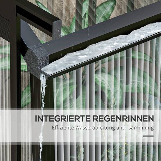 Serre polycarbonate aluminium pour plantes potager porte coulissante 192x192x204cm noir - ComfortXL Outdoor Living - Image 10