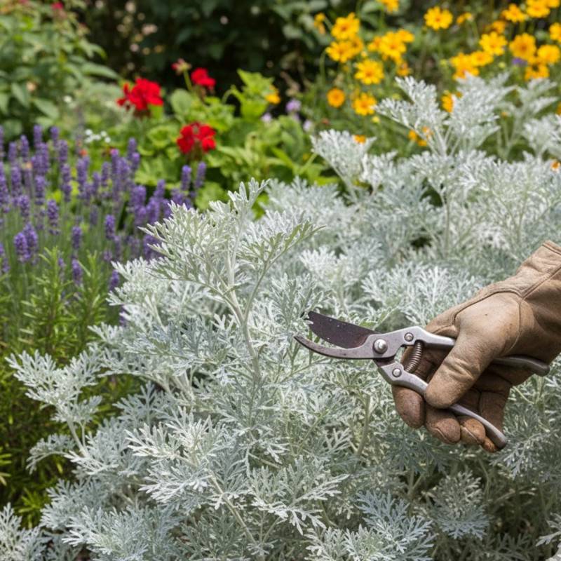 Armoise Powis Castle à fleurs Blanche - feuillage Persistant - Godet - 5/20 cm-  hauteur à maturité De 0,15 m à 0,50 m - Imagen 2
