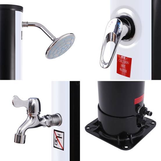 Douche solaire MOOREA noire et argent 18L - HAPPY GARDEN - Imagen 10