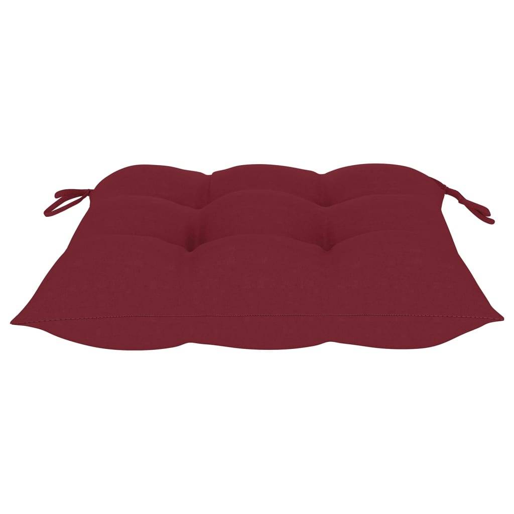 PANGIVO - Lot de 4 chaises de jardin pliables teck rouge bordeaux 46.5 x 58 x 88 cm - PANGIVO - Image 9