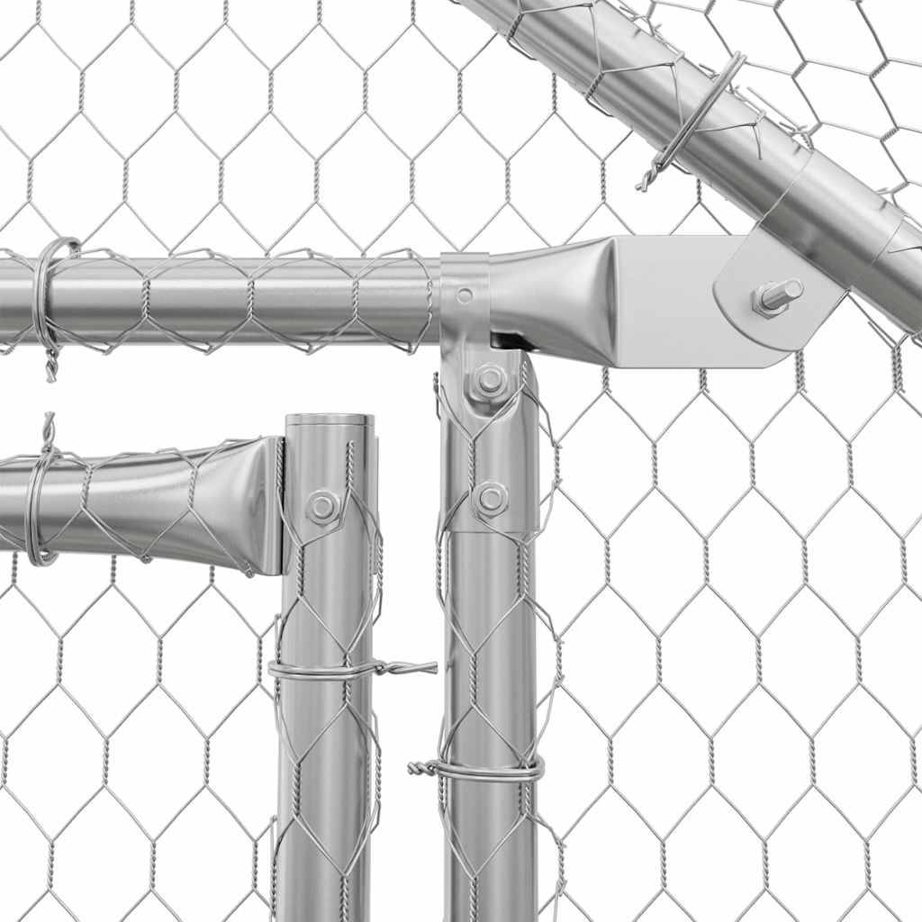Vidaxl - Cage pour poules argenté 100x100x190 cm acier galvanisé vidaXL 172549 - Image 5