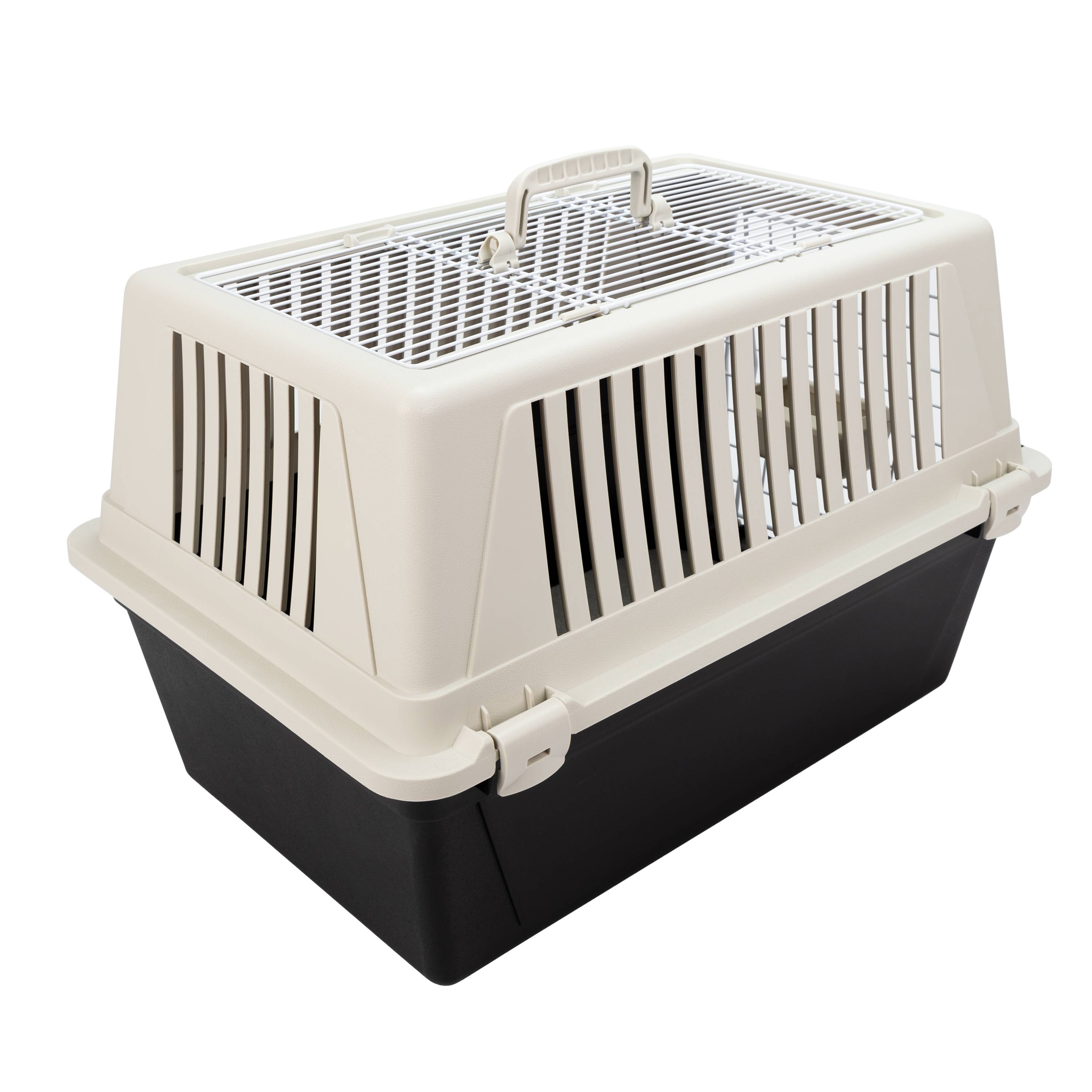 Ferplast - Ferplast Caisse de Transport Chat, Cage de Transport pour Chiens Petits Moyens et Chats jusqu'à 15 Kg, Toit Ouvrable, avec Coussin et Gamelle, Fentes - Image 6