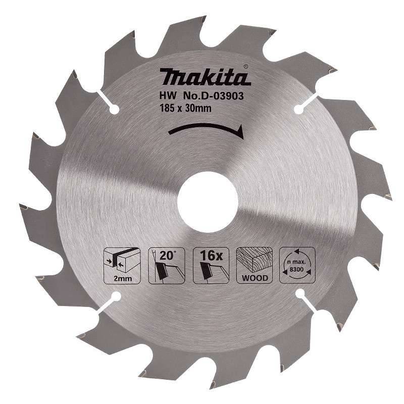 Makita - Lame carbure MAKITA D-03903 standard bois pour scies circulaires Makita - Imagen 1