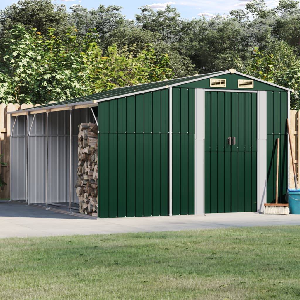 Vidaxl - Abri de jardin vert 277x365,5x179 cm acier galvanisé vidaXL 3188288