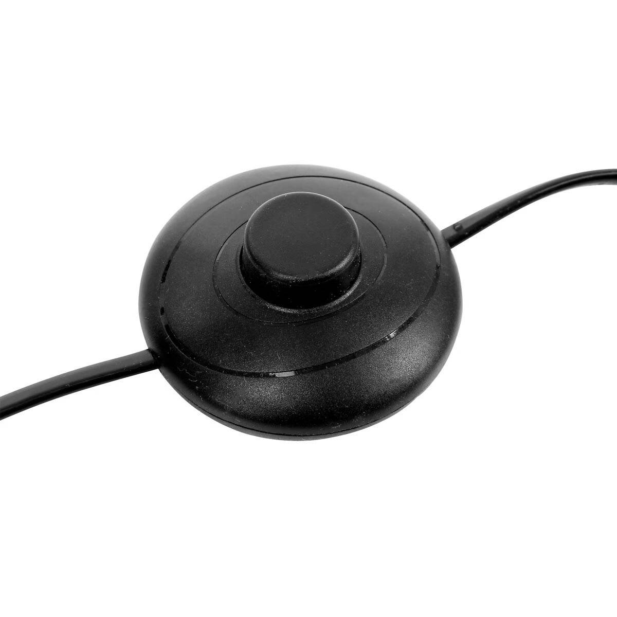 Lampadaire Droit Champignon "Savio" 140cm Noir - Image 4