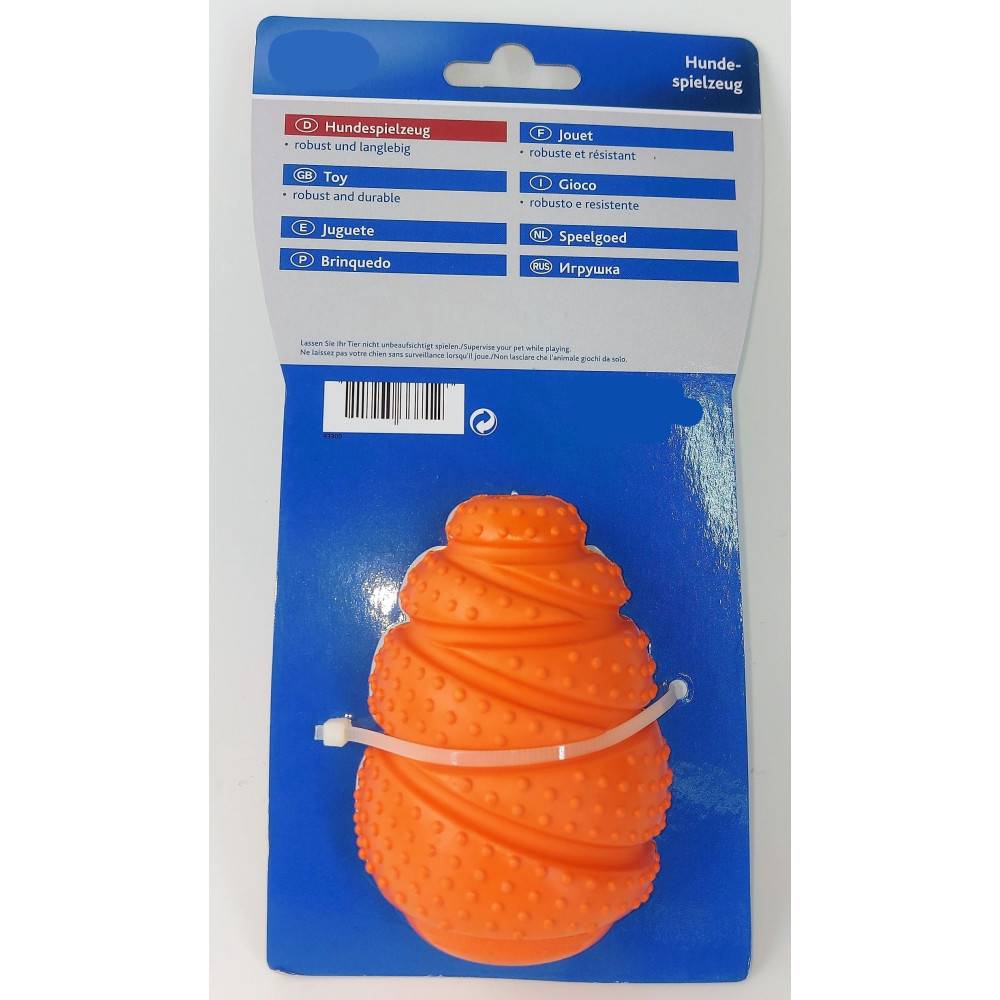 Animallparadise - animallparadise - Balle Strong Sauteur orange de 9 cm Jouet pour chien - Imagen 3