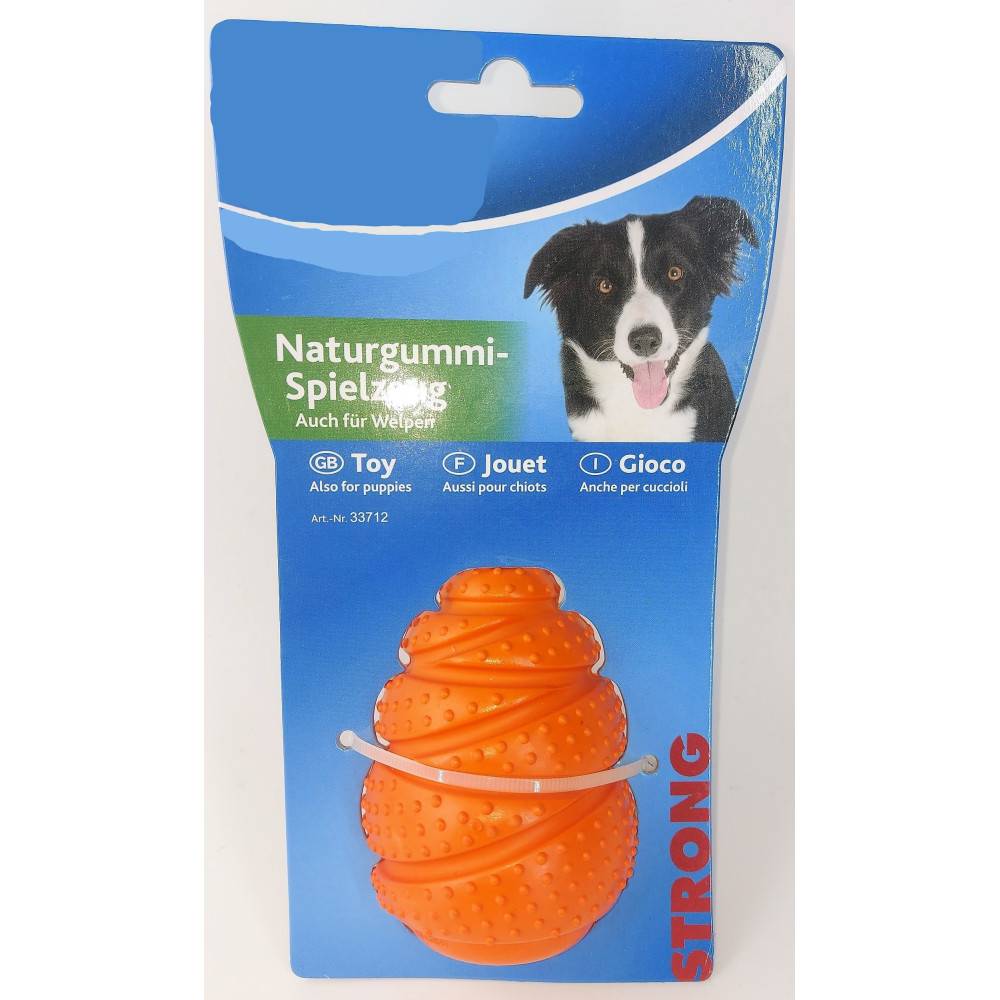 Animallparadise - animallparadise - Balle Strong Sauteur orange de 9 cm Jouet pour chien - Imagen 2