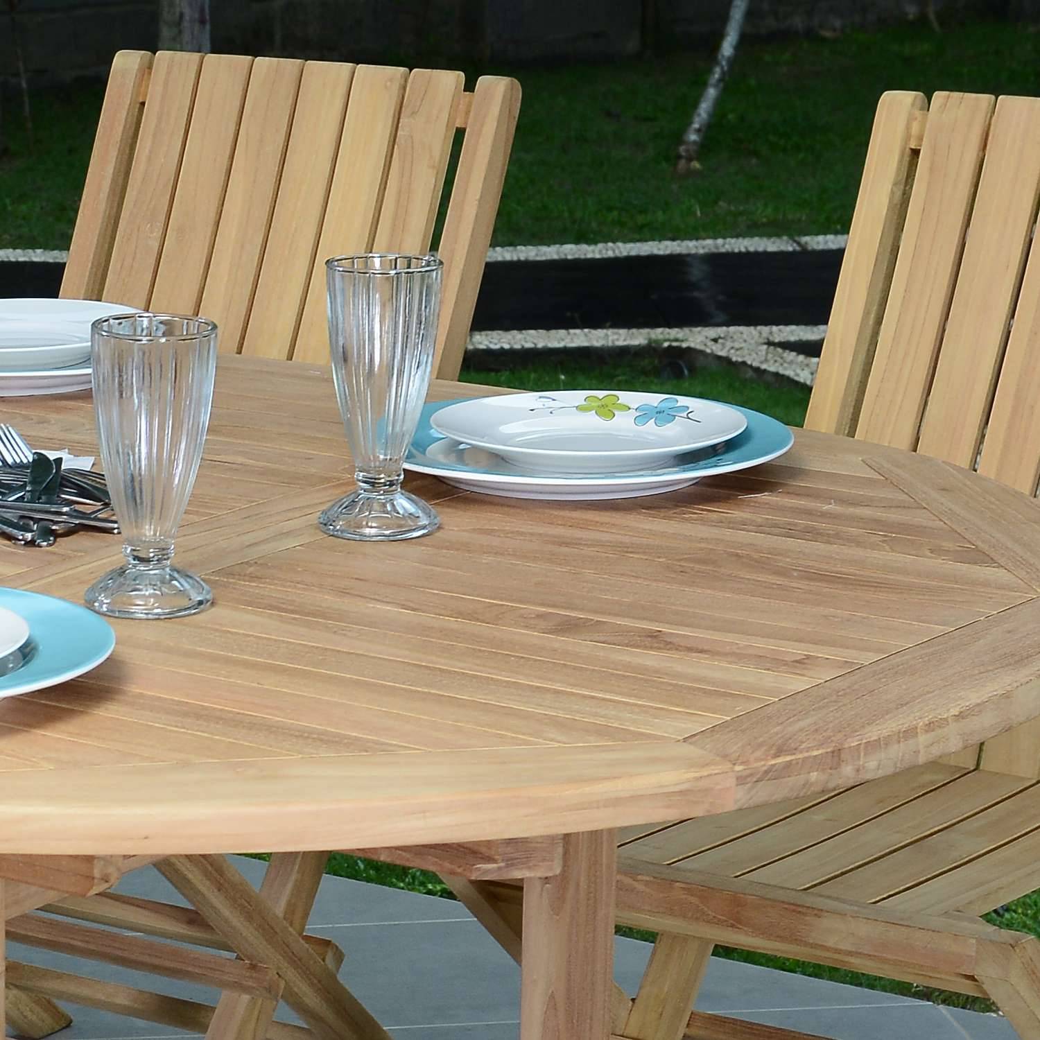 Salon de jardin en teck massif Talmont, 4 places - TECK'Attitude - Imagen 3