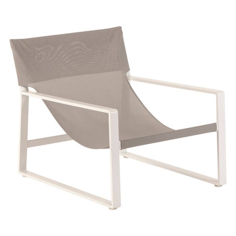 Hesperide - Fauteuil relax de jardin "Lambinio" blanc en aluminium en acier traité en epoxy - Hespéride - Imagen 6