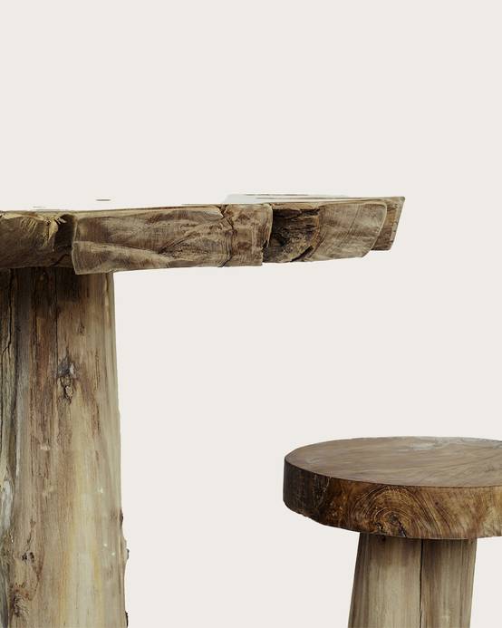 Mia - Tabouret en bois massif - UNIQKA - Imagen 4