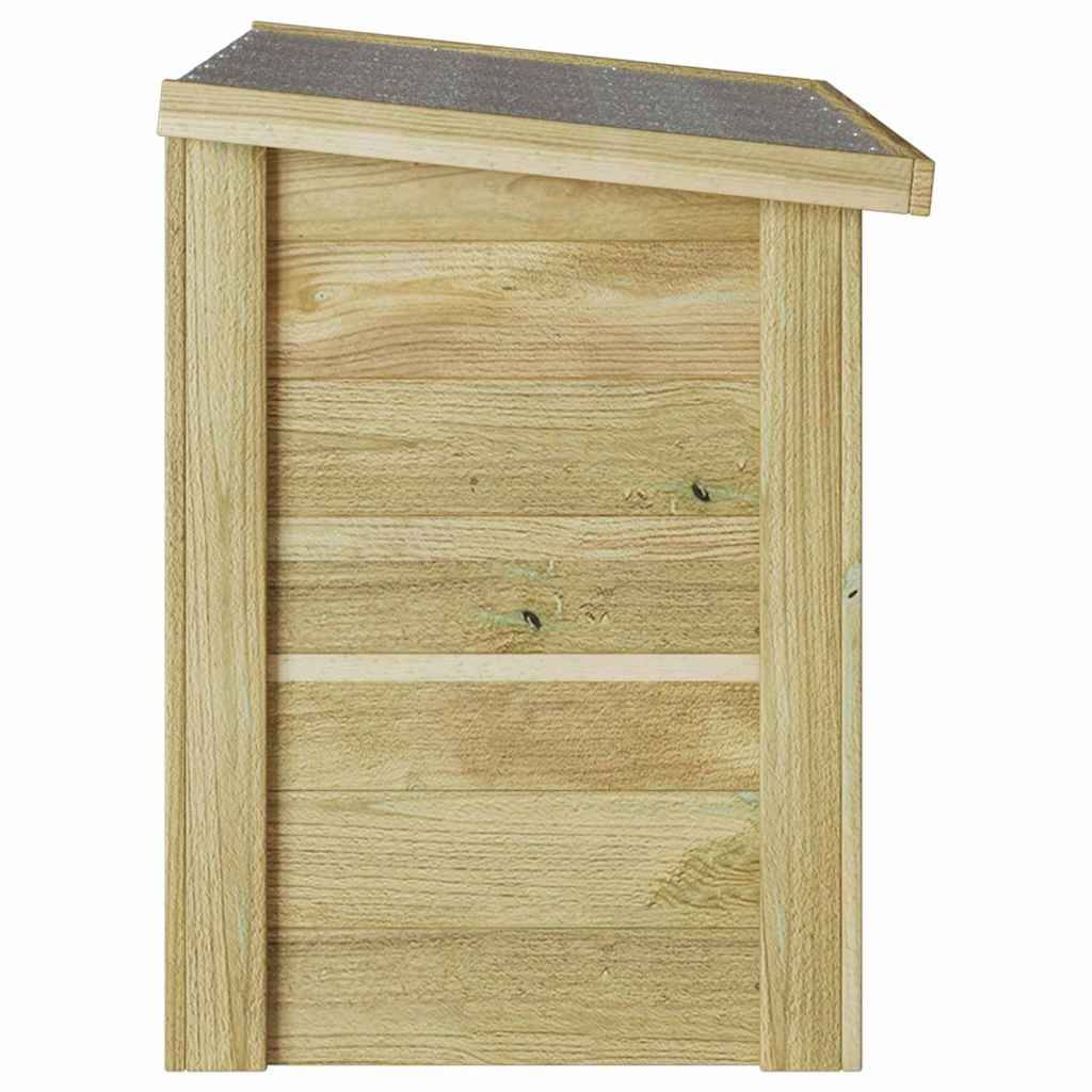 Boîte de rangement pinède imprégnée naturel 80 x 44.5 x 57.5 cm - PANGIVO - Image 6