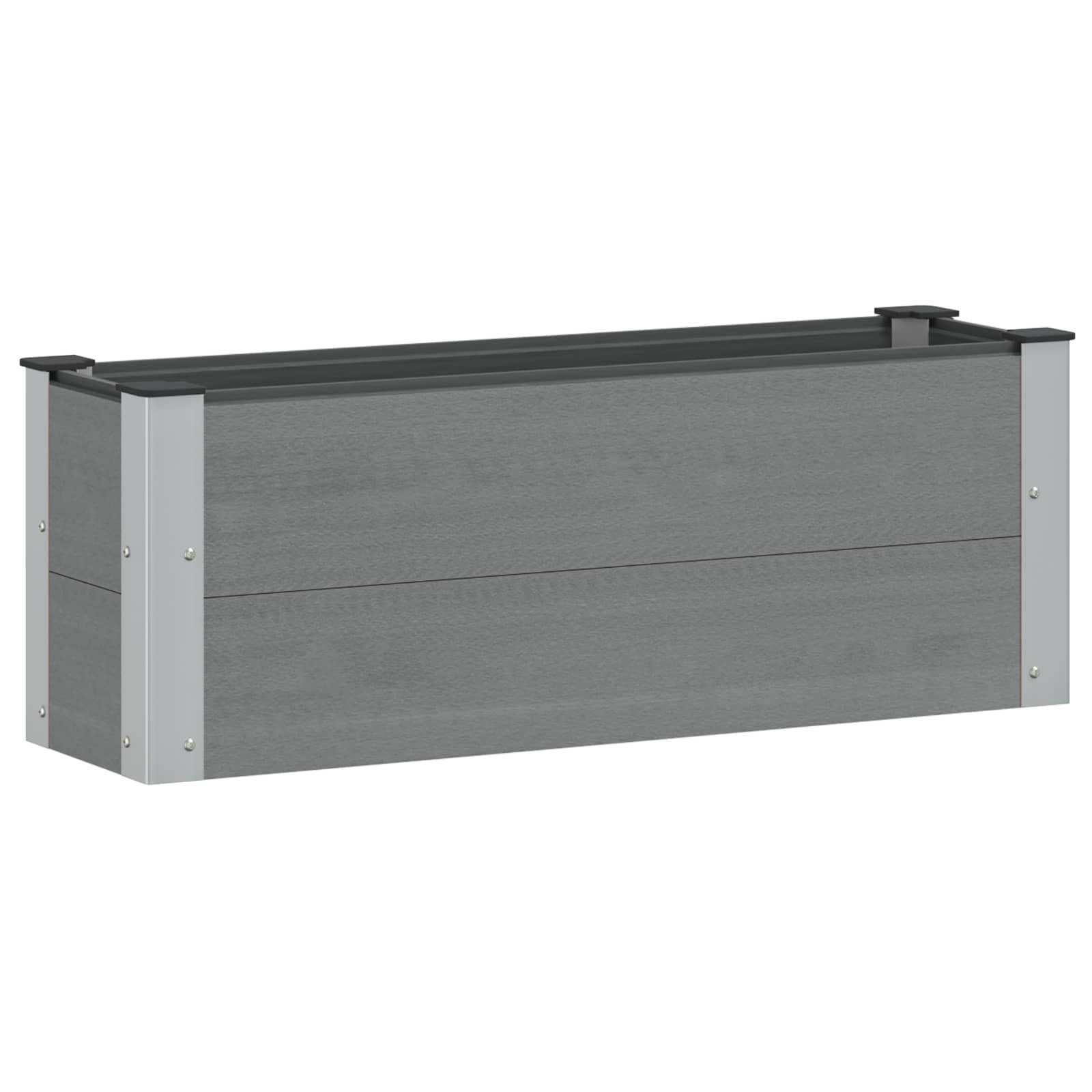Prolenta Premium - Jardinière aluminium gris 100 x 30 x 36 cm - Prolenta premium p348.8 - Image 1