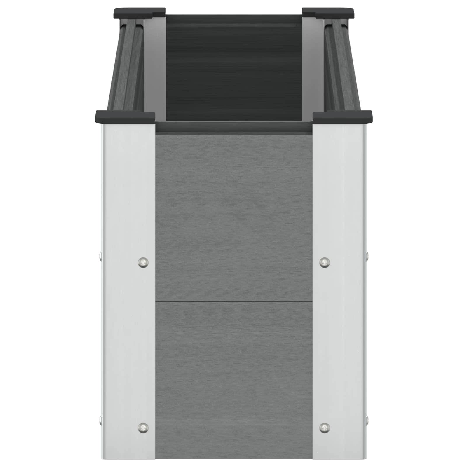 Prolenta Premium - Jardinière aluminium gris 100 x 30 x 36 cm - Prolenta premium p348.8 - Image 4