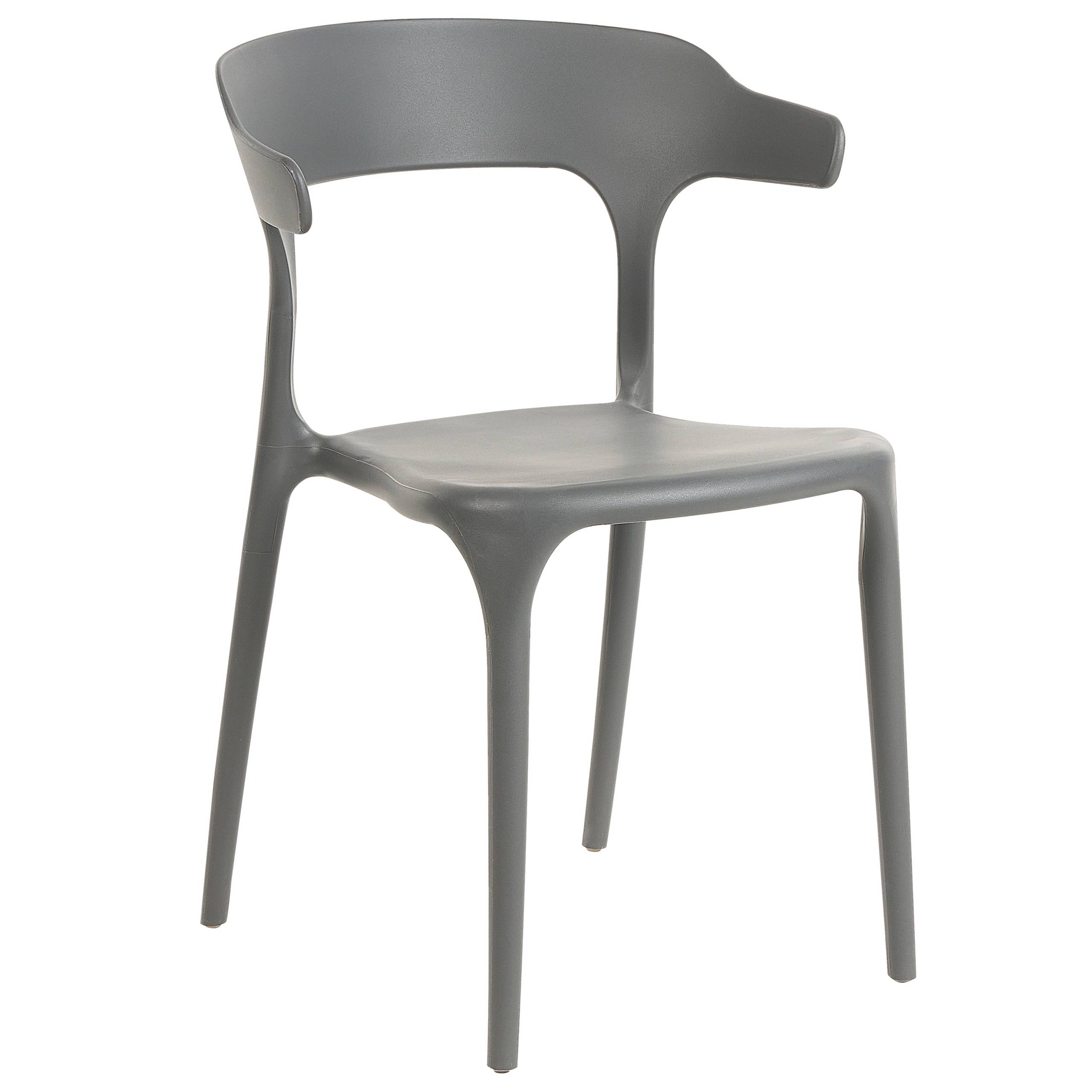 Beliani - Chaise de jardin Polypropylène Gris GUBBIO - Beliani - Imagen 4