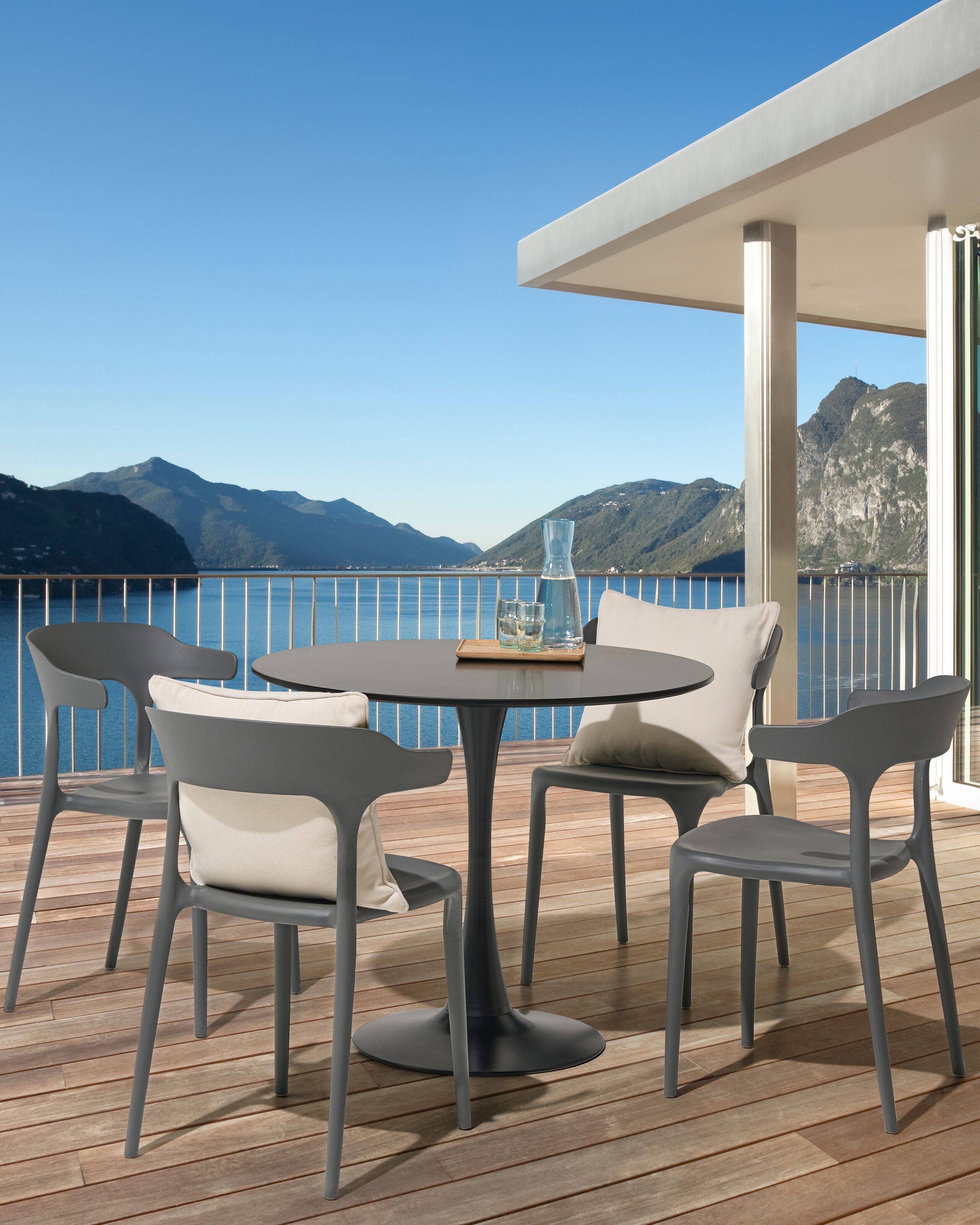 Beliani - Chaise de jardin Polypropylène Gris GUBBIO - Beliani - Imagen 1