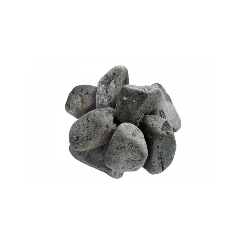 Jardinex - Galet noir mat 30/60 mm - Filet 20 kg - Gris anthracite - Jardinex - Imagen 1