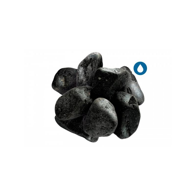 Jardinex - Galet noir mat 30/60 mm - Filet 20 kg - Gris anthracite  - Jardinex - Imagen 2
