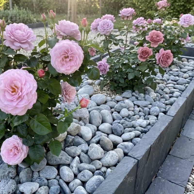 Jardinex - Galet noir mat 30/60 mm - Filet 20 kg - Gris anthracite - Jardinex - Imagen 3