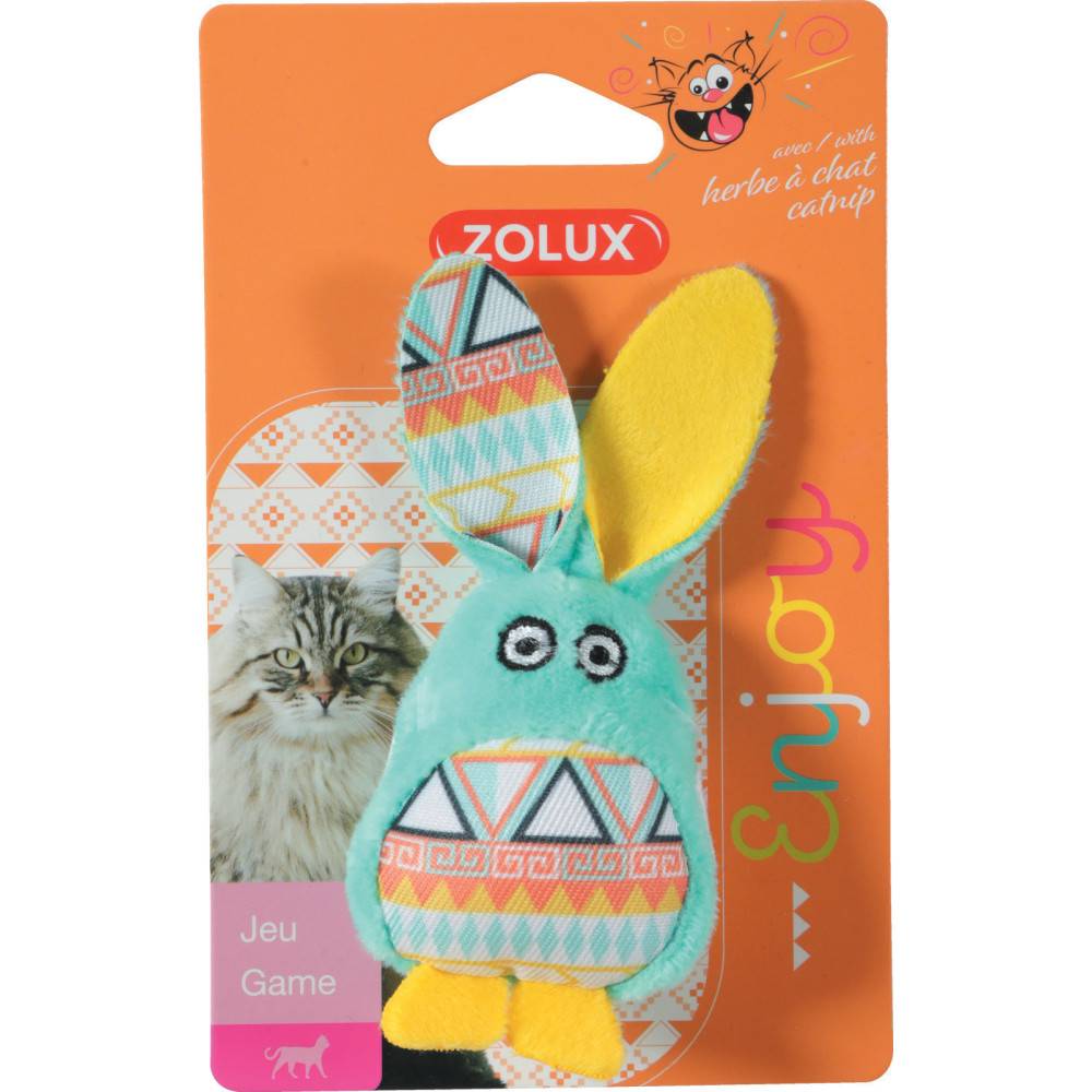 Zolux - zolux - Lapin vert Kali . 11 x 5 x 3 cm. avec catnip. Jouet chat - Imagen 2
