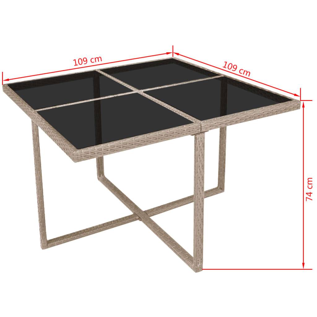 Vidaxl - Ensemble à manger d'extérieur et coussins 9 pcs résine tressée vidaXL 42556 - Imagen 3