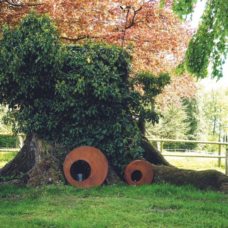 Jardinex - Déco jardin bulle métal rouillé - Rouille 60 cm - Jardinex - Imagen 2