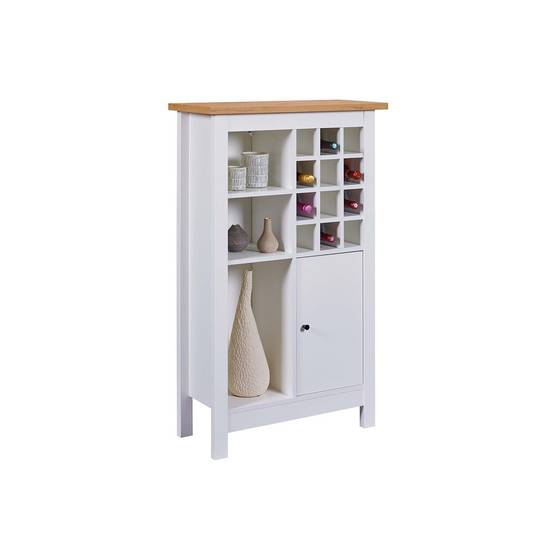 Buffet Avec Range-Bouteilles "Nichole" 124cm Blanc - Image 5