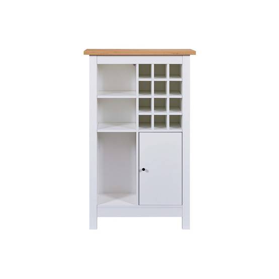 Buffet Avec Range-Bouteilles "Nichole" 124cm Blanc - Image 2