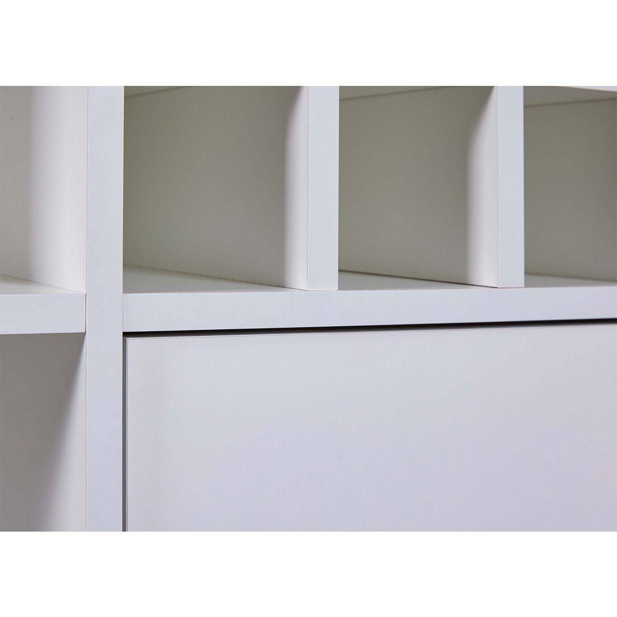 Buffet Avec Range-Bouteilles "Nichole" 124cm Blanc - Image 10
