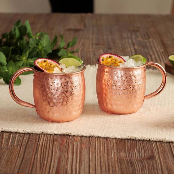 Lot de 2 Chopes "Moscow Mule" 47cl Bronze - Image 4