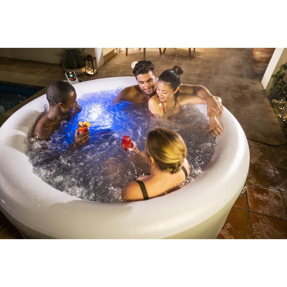 Bestway - Spa gonflable TAHITI Airjet 4 places Ø 180 x H 66 cm Système de massage à bulles AirJet 120 jets BESTWAY - Imagen 2