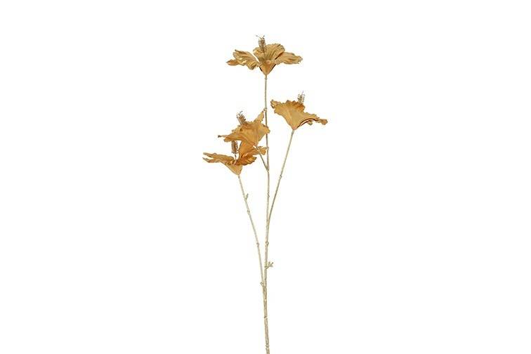 Fleur Hibiscus M doré/doré-10x22x84CM