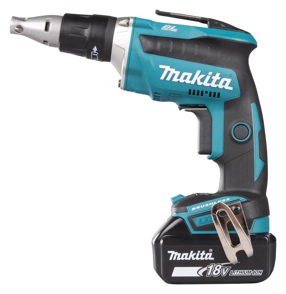 Makita - Visseuse plaque de plâtre 18V LXT - MAKITA - avec 2 batteries 18V 5.0Ah - chargeur - MakPak - DFS452RTJ - Imagen 4