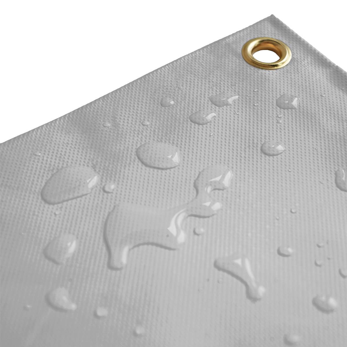 Bâche de Chantier 10x12 m LP640CH Grise - Garantie 8 ans - Bâche de protection étanche en PVC pour Travaux TECPLAST - Imagen 2