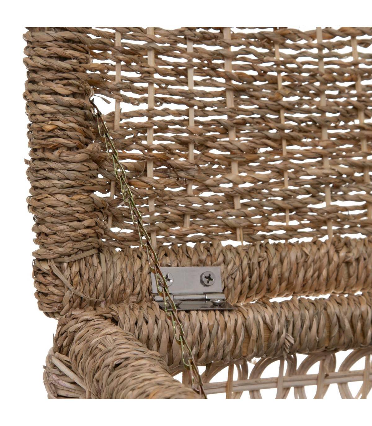 Set de 8 Paniers de rangement en Seagrass Beige et Noir - Imagen 3