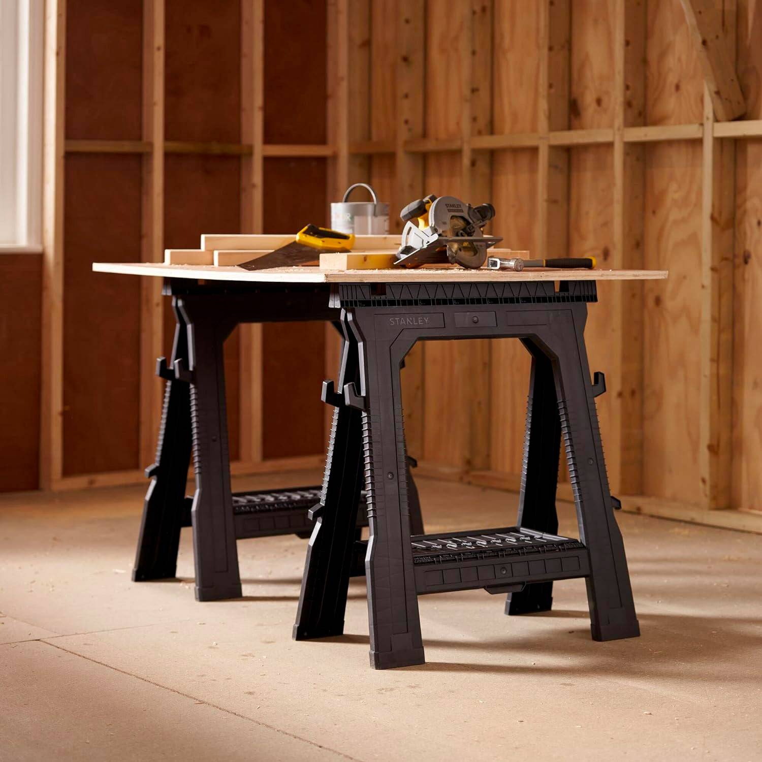 stanley - STANLEY Lot de 2 tréteaux PRO pliables 450kg STST1-70713 - Image 4