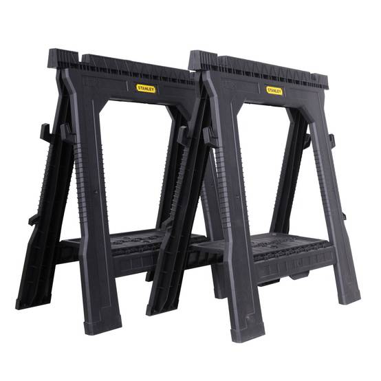 stanley - STANLEY Lot de 2 tréteaux PRO pliables 450kg STST1-70713 - Image 1