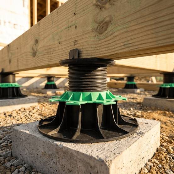 Plot terrasse bois réglable 80 à 140 mm - JOUPLAST - Carton de 11 plots - Image 6